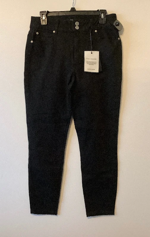 Jeans Skinny By Tahari By Arthur Levine In Black Denim, Size: 10